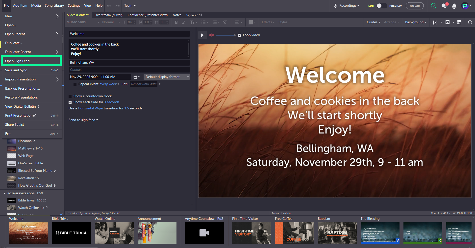 how do I add custom slides sign feed 1.png