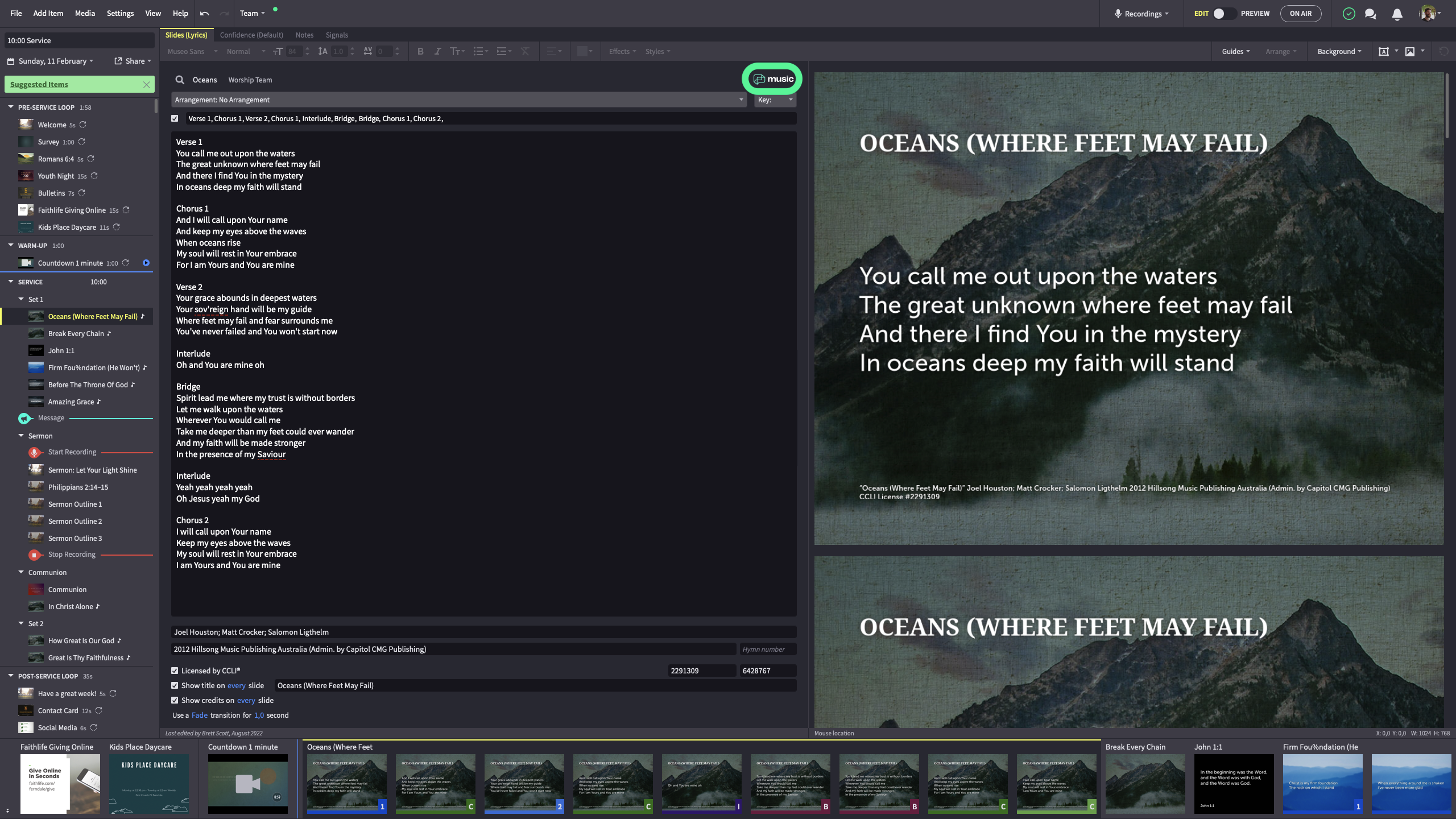 8 Click Proclaim Music