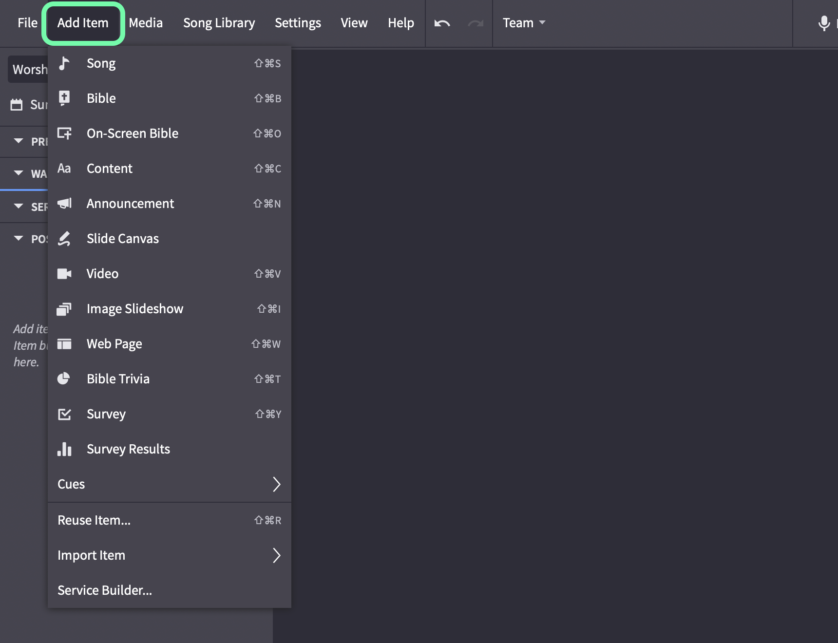 Add Item