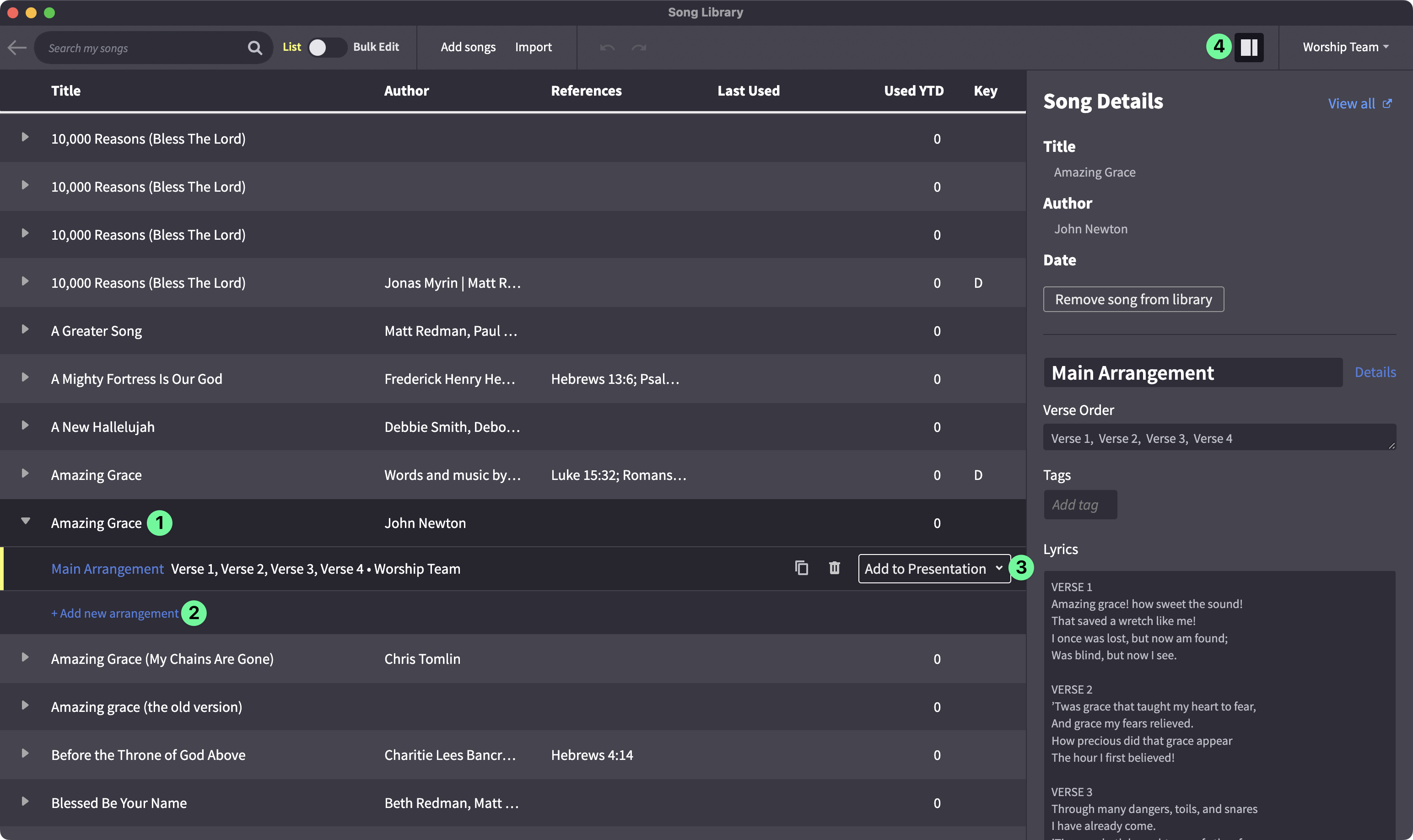 View Song Details In The Song Explorer With Sidebar Panel Open