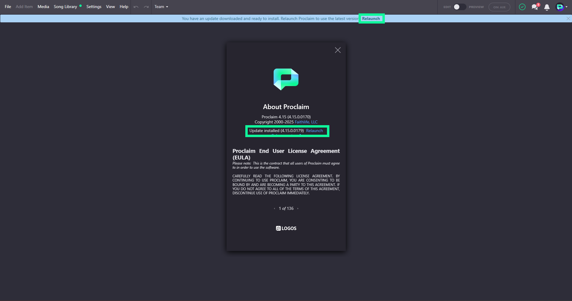 How do I update my Proclaim software 3.png
