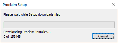 Proclaim Setup installer